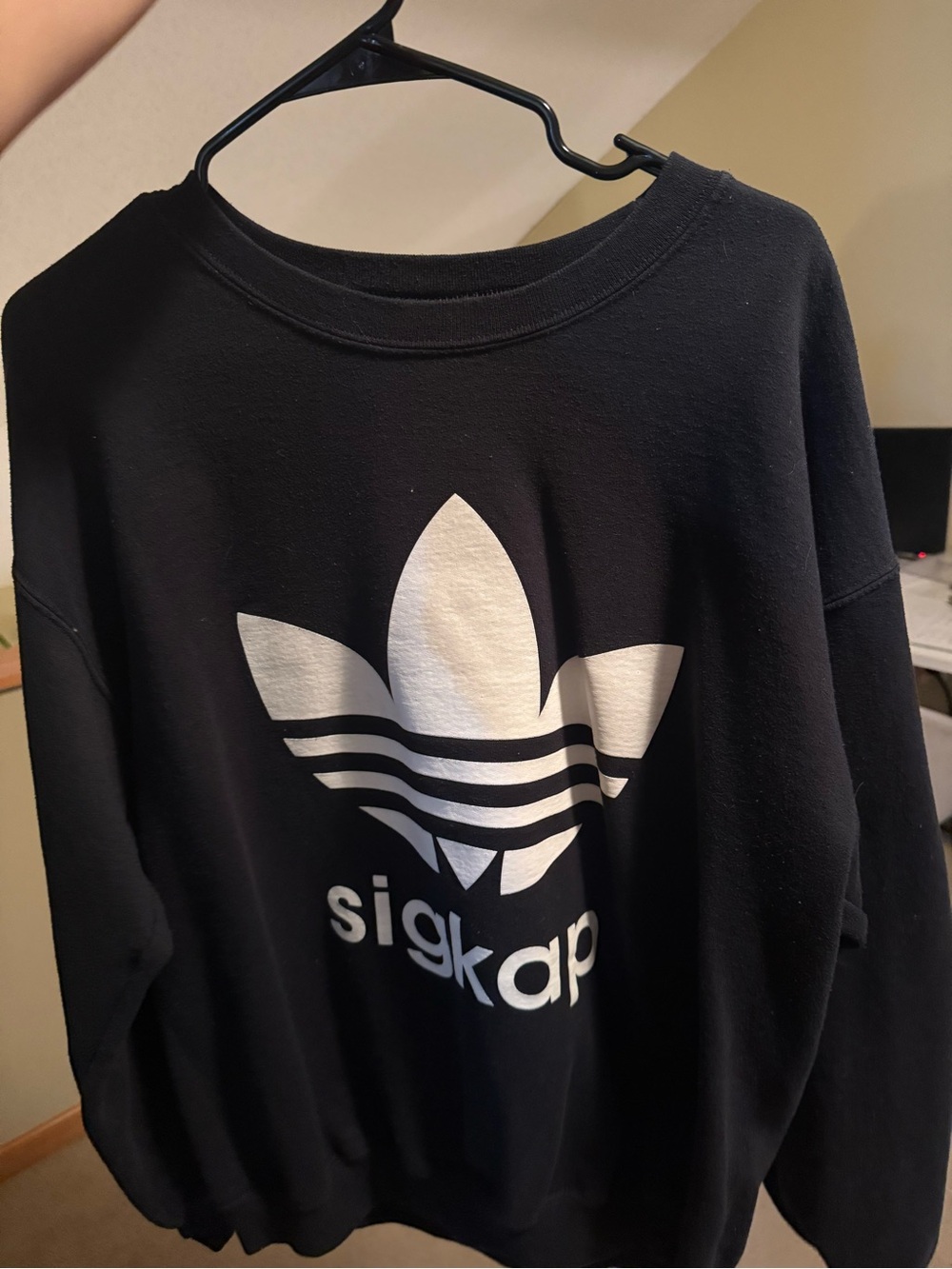 Sigma Kappa Black Sweatshirt (adidas look-a-like)